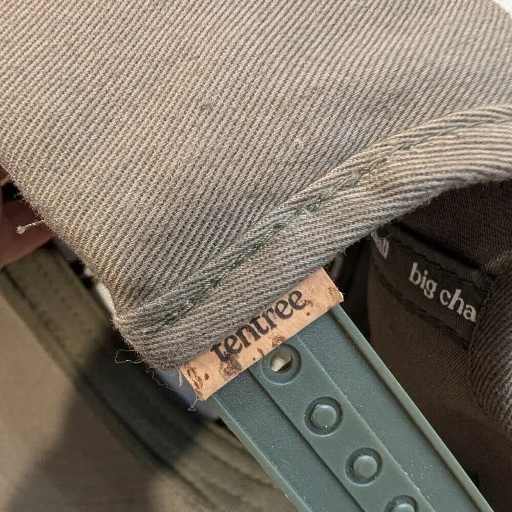 tentree Cork Icon Elevation Hat Slate Olive Green Classic Rustic - Size OS